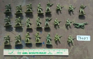 Ts027 Airfix 1/32 British Commando Plastic Army Men Soldiers Vintage Ww2 Wwii