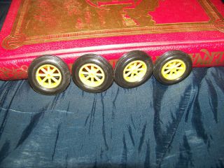 Parts,  John Deere Spoke Front Wheels,  2 Pair,  1/16,  Custom,  All Plastic,  Jd