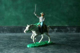 Britains Swoppet Acw American Civil War Mounted Rebel Officer With Sabre Scabbar