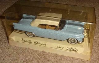 Vintage Solido Diecast Cadillac Eldorado Convertible In Case 1/43