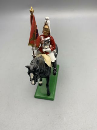 Vintage 1988 England W Britain Metal Toy Soldier mounted on Horse 3