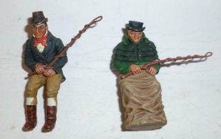 Two Phoenix Models Ltd White Metal Figures Of Historical Carriage Drivers - 54mm