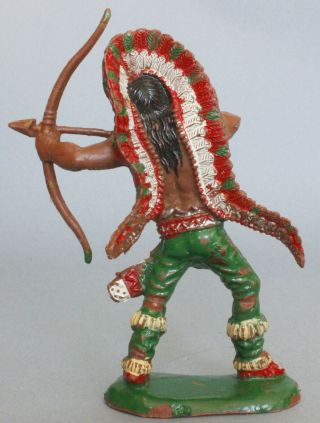 Lafredo Plastic 90mm Indian Chief With A Bow And Arrow Figure cb2 2