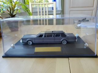 Majorette Limousine Gray And Black No 3045 1/32 Scale Model,  With Lighted Case