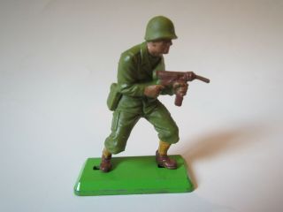 1971 Britains Ltd.  Deetail M3 " Grease Gun " American Wwii Toy Soldier Us Army Ww2
