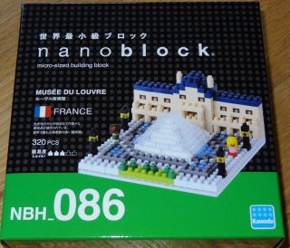 Louve Museum Nanoblock Micro - Sized Building Block Brick Kawada Nbh086 France