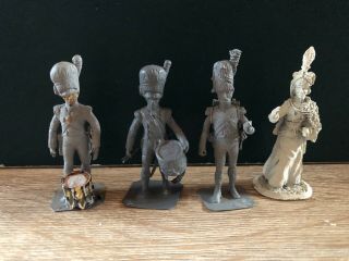 Charles Stadden & Others: Unpainted Napoleonic Soldiers.  54mm Metal Figures