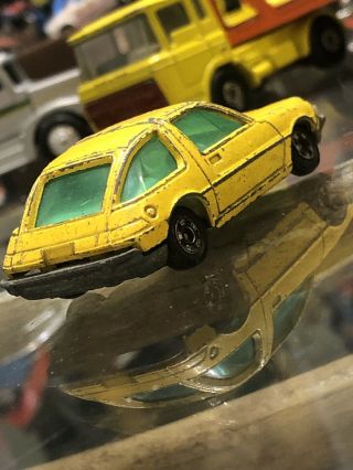 Vintage Tomy Tomica 1977 Amc Pacer Yellow Wgreen Lens