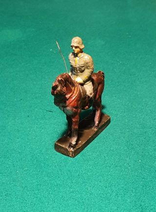 German Officer On Horse - Leyla Composition - Prewar