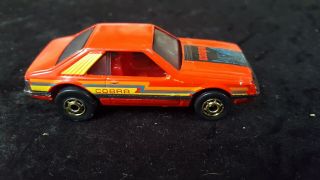 1979 Hot Wheels Hot Ones Red Turbo Mustang Cobra W/ Gold Wheels Malaysia
