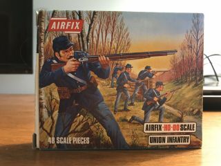 Airfix S12 - 50 Ho - 00 Scale Toy Soldiers - American Civil War Union Infantry