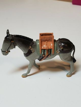 Britains One Grey Mule From Set 8857 The Royal Artillery Mountain Battery