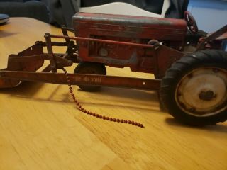 Vintage Earlie Tru - Scale Tractor With Front Bucket Die Cast Antique Toys