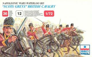 Esci 1/72nd Scale Plastic Set 217 Napoleonic Wars British Scots Greys Cavalry