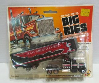 Zee Toys 1981 Big Rigs Trans America Express Tractor Trailer Semi Truck Moc Mip