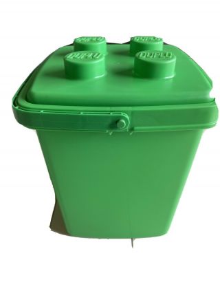 Lego Duplo Green Storage Contianer With Lid No Blicks : Pre - Owned