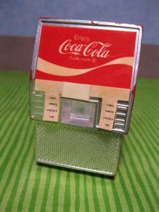 Vintage 1980 Japan Buddy L 3 " Plastic Toy Red Coca - Cola Coke Dispenser Machine