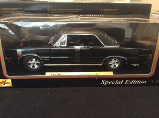 Maisto 1965 Pontiac Gto Special Edition Black 1:18 Scale Nm/ M Gto
