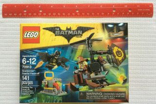 Lego 70913 Batman Movie Scarecrow Fearful Face - Off Usa Authentic Retired