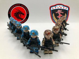 Modern Warfare Swat - Dragon Commando / Oriental Sword Minifigures Custom Set