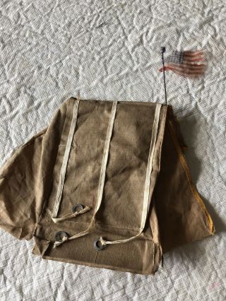 Vintage Toy Soldier Cloth Tent Set Us Infantry Company A Wwi Era? Parts