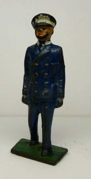 Vintage Antique Barclay,  Manoil,  Grey Iron Early U.  S.  Naval Officer (g67)