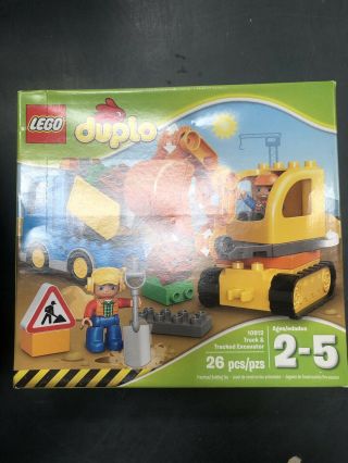 Lego Duplo Town Truck & Tracked Excavator 10812 7c