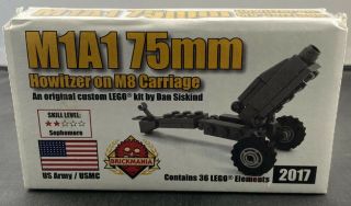 Brickmania Retired Lego Set - M1a1 75mm Howitzer On M8 Carriage ,