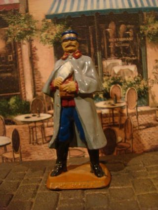 French Ww1 General Foch Lead Soldier Painted Figure 54mm 1:32 Scale