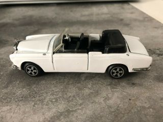 Politoys Rolls Royce Corniche Cabriolet 593 Made In Italy 1/43 White Convertibl