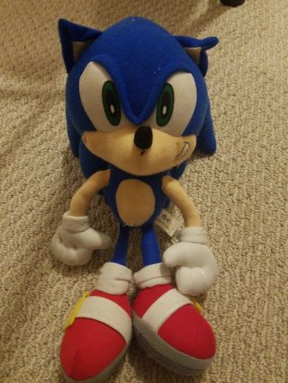 Rare Vtg 12” Sonic X Plush Stuffed Doll Toy Figure Project Hedgehog Ge Animation