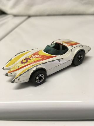 Hot Wheels Second Wind Racer 5 1976 White Made In Hong Kong