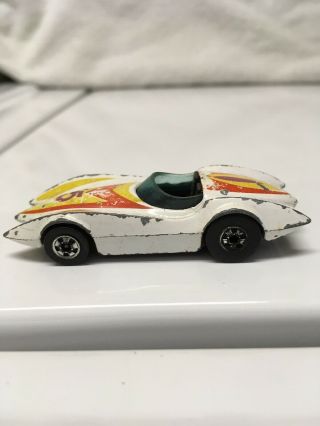 Hot Wheels Second Wind Racer 5 1976 White Made in Hong Kong 2