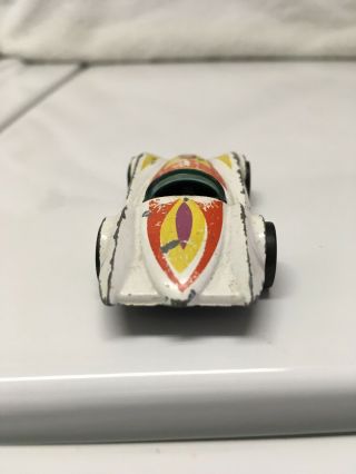 Hot Wheels Second Wind Racer 5 1976 White Made in Hong Kong 3