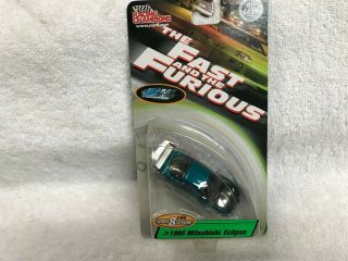1/64 Racing Champions " Fast & Furious " 95 Mitsubishi Eclipse/dark Teal Metallic