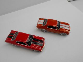 Hot Wheels 1970 70 Chevelle Ss 454 Red Orange Rubber Tires Variation - Loose