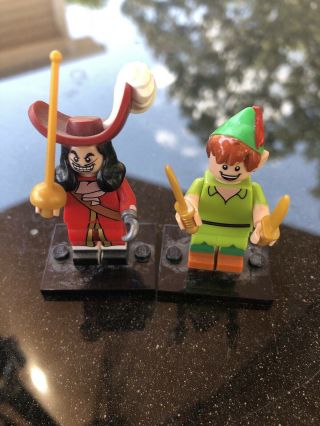 Disney Lego Captain Hook And Peter Pan Series 16 71012 Collectible Minifigures