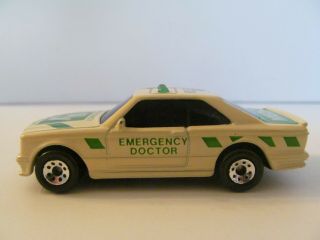 Matchbox - 1984 - Mercedes 500 Sec - Emergency Doctor Car - Loose