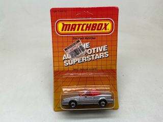 Matchbox - - Mb72 Cadillac Allante - Silver - On Unpunched Card - Look - 1987