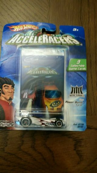 Hot Wheels Acceleracers Power Bomb White 1 Of 9
