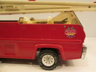 Vintage Tonka Fire Truck Engine with Extension Ladder 2