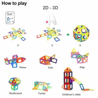 30Pcs Set Magical Magnet Building Blocks Educational Toys For Kids Best Gift 2