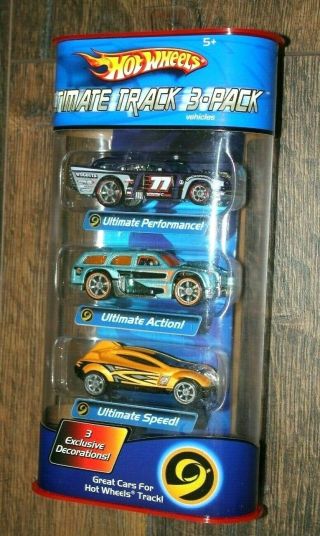 2005 Set Hot Wheels Ultimate Track 3 Pack - 3 Exclusive Decorations
