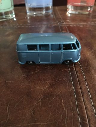 Vintage Budgie Volkswagen Micro Bus No 12 Blue