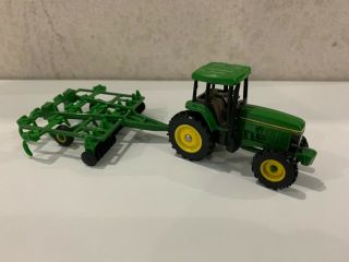 Ertl 1/64 John Deere 7800 Tractor With Mulch Tiller Farm Toy Collectible Set