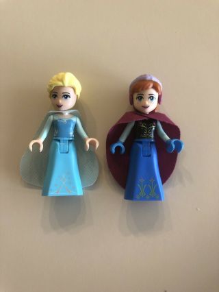 Lego Minifigure Friends Disney Princess Frozen Anna & Elsa With Capes