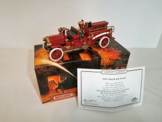 Matchbox Fire Engine Series 1911 Mack Fire Engine Yfe24 - M 1/43 Scale W/box