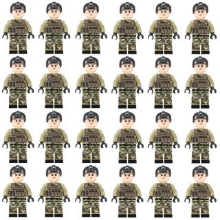 24pcs Lego Custom Swat Team Minifigures Men Figures Army Police Squad Military