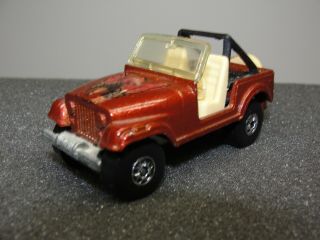 Vintage 1981 Mattel Hot Wheels Brown Jeep Cj - 7 Diecast 1:64