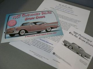 Brochure Only (no Car) - 1/24 - Danbury - 1957 - Chevrolet - Bel Air Sport Coupe